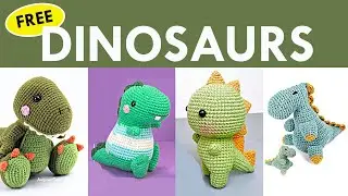 Free Amigurumi Dinosaur Crochet Pattern Roundup!