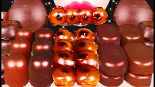 ASMR MITARASHI DANGO CHOCOLATE ICE CREAM 미타라시 당고 초콜릿 아이스크림 MUKBANG 먹방