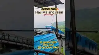 Haji Malang funicular train finally start! 🚠Sirf 150₹ return ticket #HajiMalang #FunicularTrain