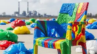 Plastic Chairs Made from Recycled Bags &ndash; Amazing Factory Process