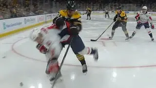 Oliver Wahlstrom Ejected For Hit On Martin Fehervary Into Boards