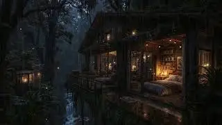 Warm Amazon Forest Rain | Gentle Night Ambience for Chronic Insomnia Relief