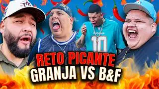 ¡RETO PICANTE! 🌶️ La Granja Rifa vs BIG & FASHION ¿Aguantaron EL CHILE?  😱 - La Marraniza