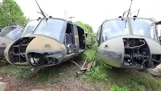 Huey Boneyard at Army Aviation Heritage Foundation