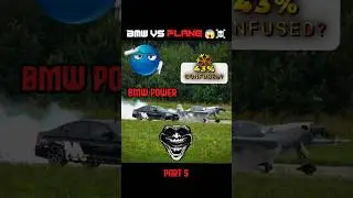 BMW VS PLANE 😱💀 - [TROLL FACE EDIT 🥵] #cars #trollface #automobile #ytshorts #memes