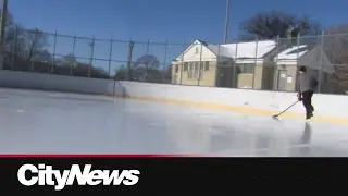 Hitting the ice at outdoor rinks as the deep freeze continues
