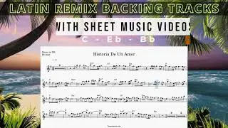 Historia De Un Amor | Latin Remix | Sax Backing Track | Basi per Sax