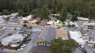 Boulder Creek Town in California Redwoods