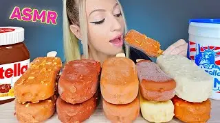 ASMR EATING CHOCOLATE ICE CREAM, NUTELLA, MARSHMALLOW, MAGNUM (DESSERT) MUKBANG, 초코아이스크림 먹방