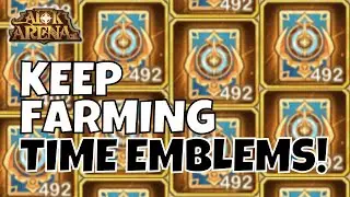HOW DO YOU GET SO MANY TIME EMBLEMS? [FURRY HIPPO AFK ARENA]