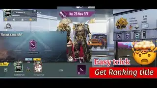 Trick For Synergy Ranking Title PUBG BGMI | Global Ranking Title Easy Trick | BGMIwithSmeetPatel