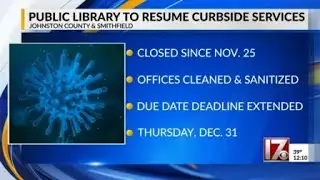 Public library in Smithfield to resume curbside service