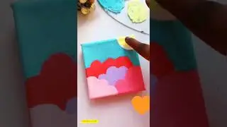SNOWY MOUNTAIN🏔️| easy painting ideas for beginners🩷 #shorts #short #shortvideo  #youtubeshorts