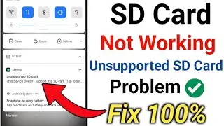 How To Fix Unsupported SD Card Problem | This Device Doesn't Support This SD Card | SD Card Problem 
