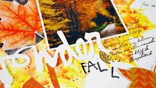 Scrapbooking mixed media - Wonder Fall