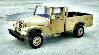 How To Make RC Mahindra Maxx Pickup Truck || remote control mahindra maxi pickup from cardboard.