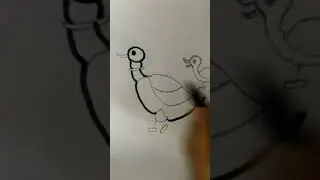 simple drawing for kids by kids, drawing for beginners, trace drawing for beginners , duck drawing
