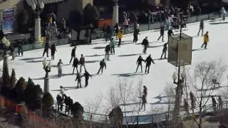 A view from The Heritage: Ice skating at Millennium Park