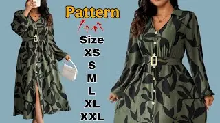 Drafting a Stylish Notch Collar V-Neck Dress Pattern | Perfect for Beginners & Experienced Sewists