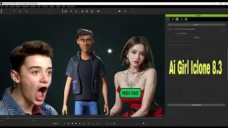 Blender Female Character - iclone 8 Character _ 3D Character in Reallusion iclone 8.3 version