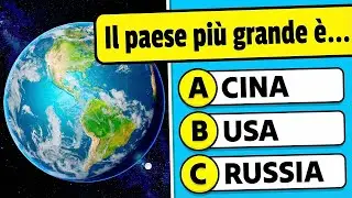 Quanto ne sai di GEOGRAFIA? 🌎🧠🤔 Quiz di Cultura Generale sulla Geografia