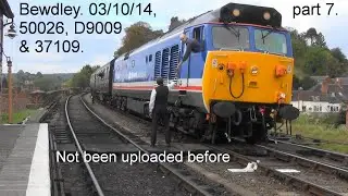 Old videos from 2014. 50026, D9009 & 37109. SVR Diesel Gala. 03/10/14, part 7. First time uploaded!!