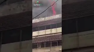 Fire Guts Building In Popular Balogun Market, Lagos.