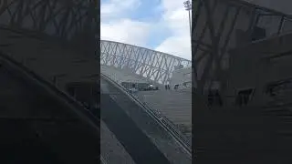 One big ass ski slope! Looks like a Roman coliseum                                #skiing #museum