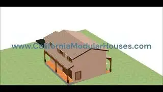 Claremont Two Story - Prefab Modular Home Two Story Rendering Design