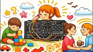 Late Night Ambient Jam -- Halos [Rings Clone] Plucks #synth #behringer #mutableinstruments #kaoss