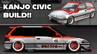 KANJO CIVIC BUILD!!! | PIXEL CAR RACER BUILDS!!
