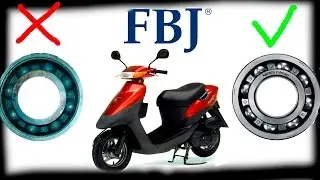 Suzuki Lets.Замена подшипников.FBJ(Japan)