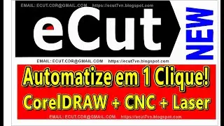 eCut 7 para CorelDRAW 2025｜Placas&middot;CNC&middot;Processamento a Laser automatizado com ! A ferramenta de