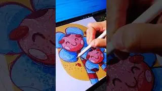 Увлекательная раскраска с помощью Procreate #ipadpro #digitalart