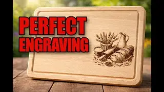 Laser Engraving a Wooden Cutting Board | LightBurn + DIY Diode Laser (Sculpfun S10)