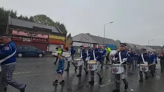 Partick Protestant boys flute band - Whiteinch Orange & Purple District No 7