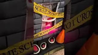 2008 Gemmy Airblown Inflatable Crime Scene Light Show