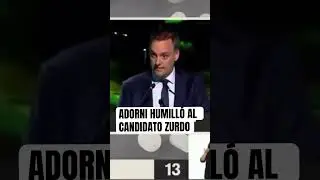 ADORNI HUMILLA CANDIDATO ZURDO #adorni #manueladorni #debate #caba