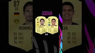 Hummels vs Thiago Silva (fifa evolution) #cardfifa #fc25 #fc26