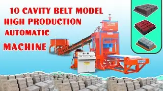 10 BRICKS BELT MODEL | HIGH PRODUCTION FLY ASH BRICKS MACHINE #flyashbricks #bricksmachine