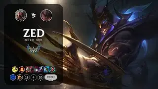 Zed Mid vs Malphite - EUW Challenger Patch 13.6
