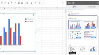 How to make a line graph in Google sheets