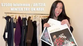 $2500 LULULEMON & ARITZIA WINTER HAUL | HOLIDAY DRESSES | COMFY SWEATS