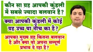 आपका मुख्य ग्रह कितना बलवान है और क्या वो अपना सम्पूर्ण प्रभाव दे रहा है ?महत्वपूर्ण  ज्योतिषीय तथ्य