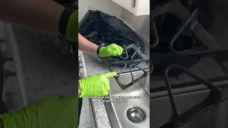 Gas Stovetop Grates Cleaning Tip #cleaning