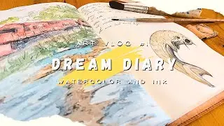 How to remember your dreams | paint with me and relax | dream journal
