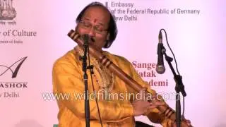 Indian flautist Pt. Ronu Majumdar plays Hindustani Classical music