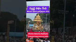 శ్రీనివాసుని స్వర్ణ రథం | Golden Chariot | Tirumala Brahmotsavam 2025  #ttd #tirumala #tirupathi
