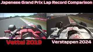Japan Lap Record Comparison ~ Vettel VS Verstappen