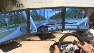 Virtual Driving Trainer Demo / Desktop training simulator